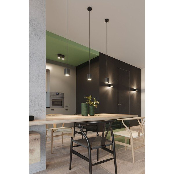 Črna stenska svetilka Sollux Roda-image-1