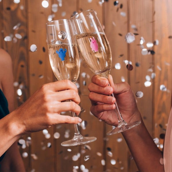 Silikonski označevalci kozarcev v kompletu Paty people – VacuVin-image-3