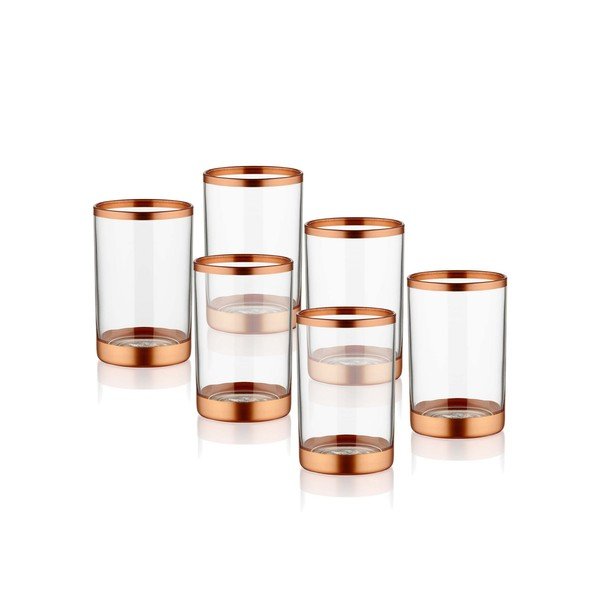 Komplet 6 kozarcev Mia Glam Bronze, 100 ml-image-1