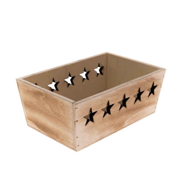 Lesena škatla z motivom zvezde Dakls