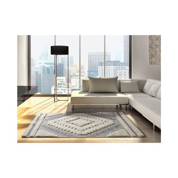 Belo-siva preproga Universal Cheroky Blanco, 155 x 230 cm-image-1