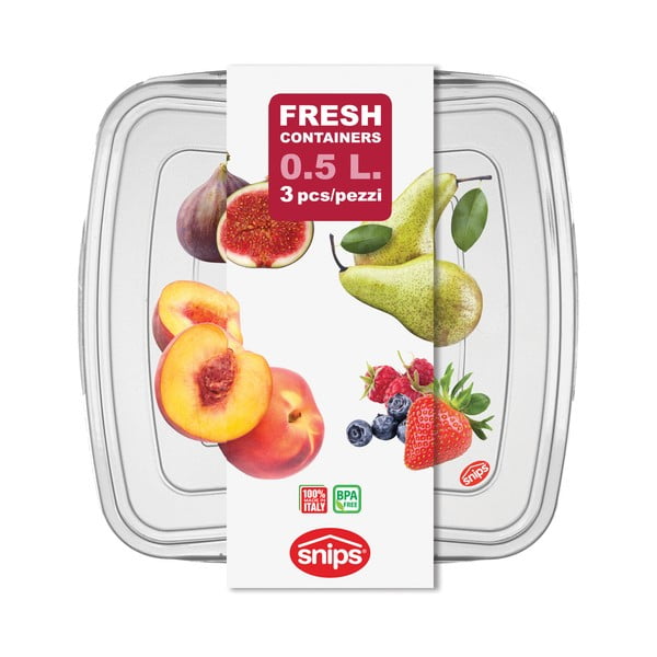 3-delni komplet posodic za hrano Snips Classic, 0,5 l-image-4