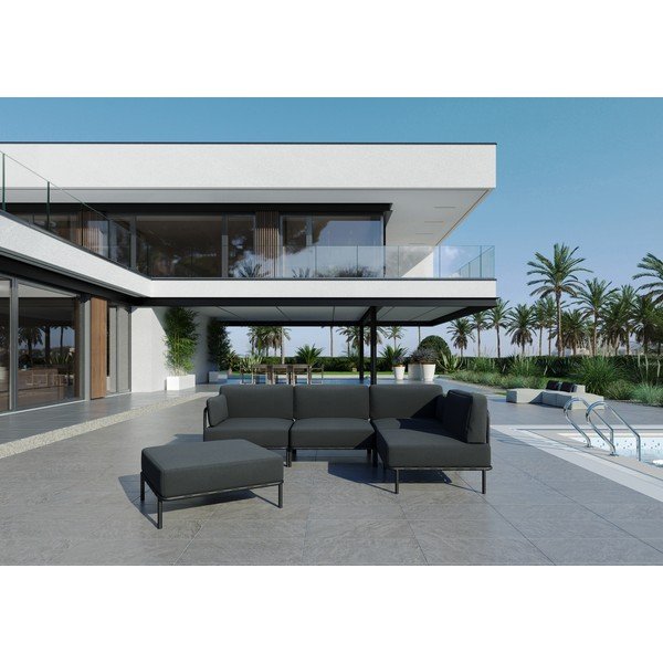 Temno siv vrtni modularni kavč 234 cm Salve – Sit Sit-image-4