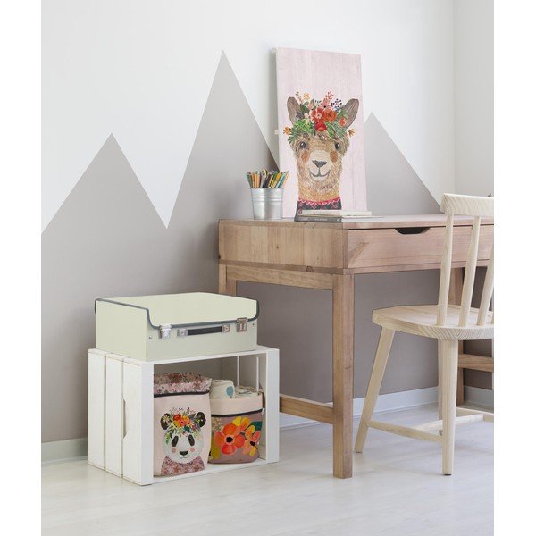 Tekstilne košare v kompletu 2 ks Floral Panda – Little Nice Things-image-1