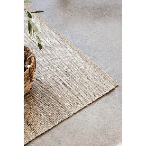 Obojestranska/ročno tkana preproga iz mešanice jute v svetli naravni barvi 160x230 cm Dhaka – Hanse Home-image-3