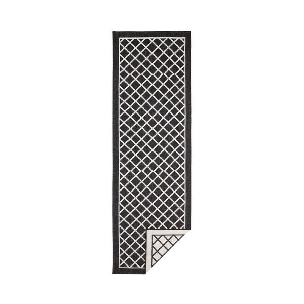 Črno-krem zunanja preproga NORTHRUGS Sydney, 80 x 250 cm-image-2