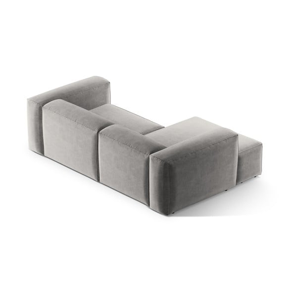 Svetlo siva kotna sedežna garnitura (levi kot/z ležalnikom) Bergamo – Cosmopolitan Design-image-4