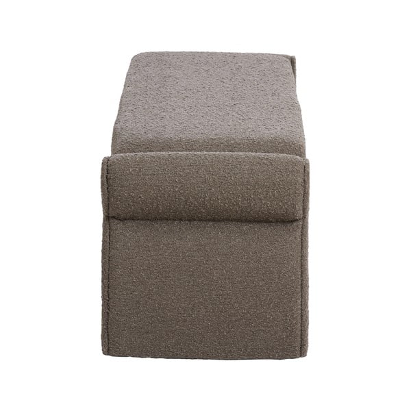 Rjava klop iz tkanine bouclé Nafya – Light & Living-image-3