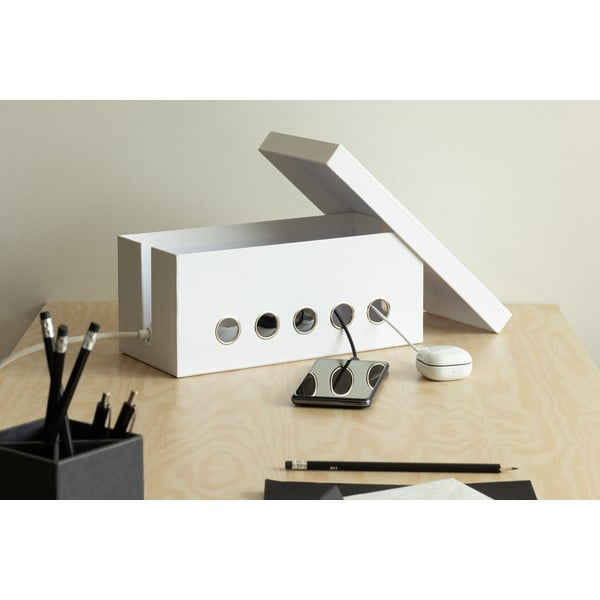 Bel kartonast organizator za kable Cordy Paper Laminate – Bigso-image-4