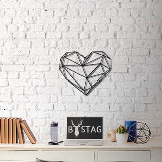 Stenska kovinska dekoracija Heart, 40 x 37 cm