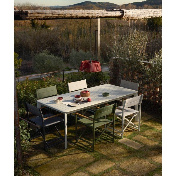 Kovinska vrtna miza 100x205 cm Brela – Kave Home-image-1