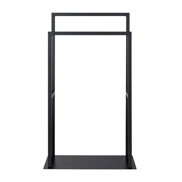 Črno stojalo za brisače iz nerjavečega jekla Rivaltana – Wenko-image-2