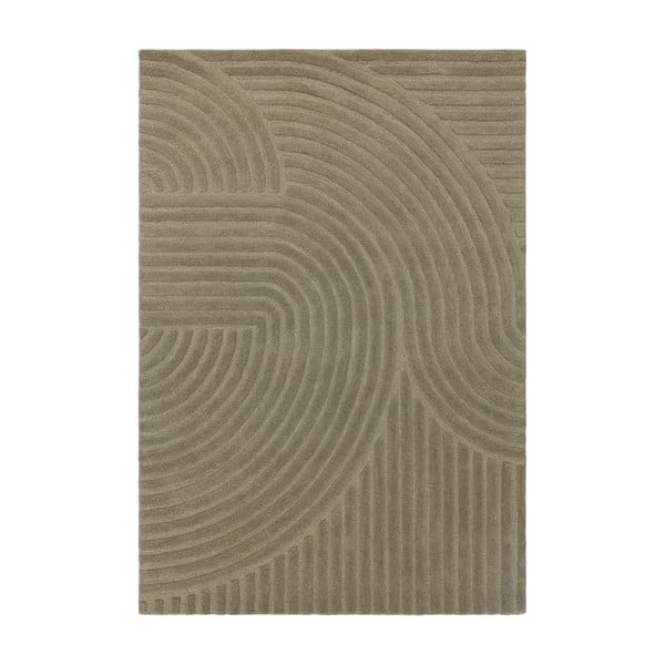 Kaki zelena volnena preproga 120x170 cm Hague – Asiatic Carpets