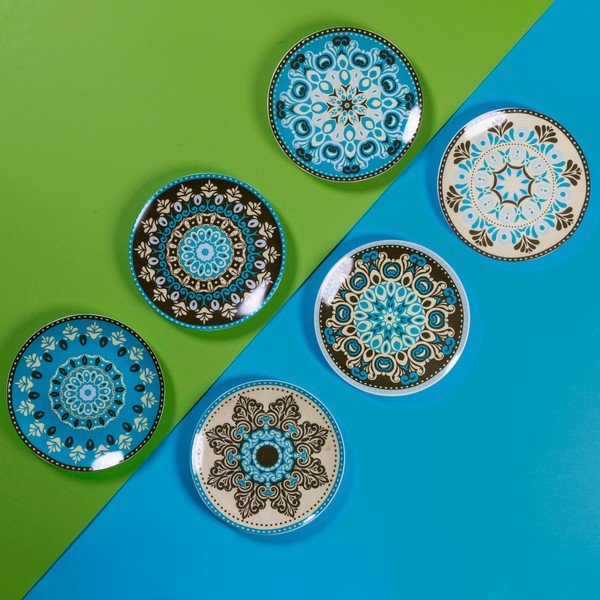 Porcelanski desertni krožniki v kompletu 6 kos ø 19 cm Cala Jondal - VDE Tivoli 1996-image-1