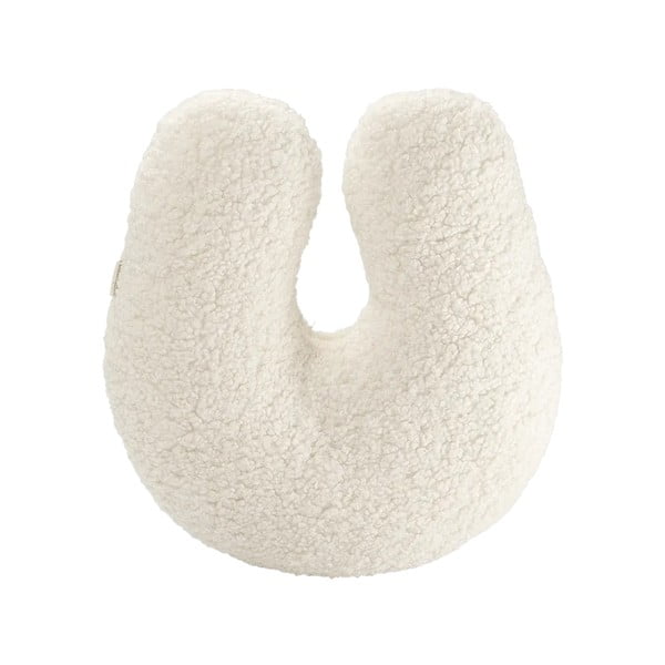 Kremno bela otroška blazina bouclé U – Wigiwama