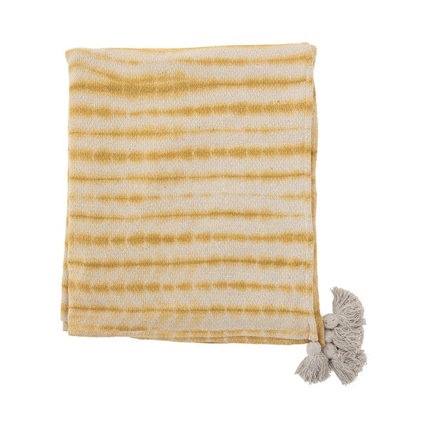 Rumeno pregrinjalo za zakonsko posteljo 220x260 cm Decia – Bloomingville-image-3