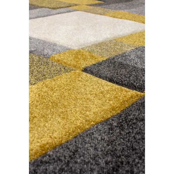 Siva in rumena preproga Flair Rugs Nimbus Ochre, 80 x 150 cm-image-4