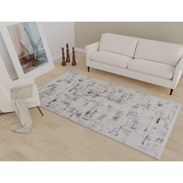 Siva/kremno bela pralna preproga 80x150 cm Gri – Vitaus-image-1