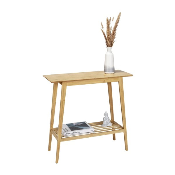 Bambusova stranska mizica v naravni barvi 30x80 cm Kona – Wenko-image-3