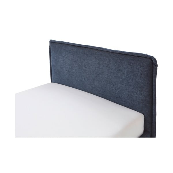 Temno modra oblazinjena otroška postelja s prostorom za shranjevanje z letvenim dnom 140x200 cm Fun – Meise Möbel-image-4