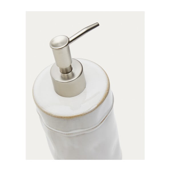 Kremno bel keramičen dozirnik za milo 650 ml Savel – Kave Home-image-3