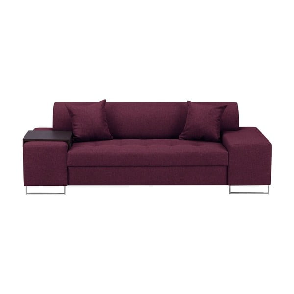 Vijolični kavč s srebrnimi nogami Cosmopolitan Design Orlando, 220 cm