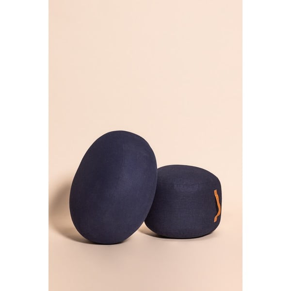 Temno moder puf Hübsch Turenio, ø 70 cm-image-2