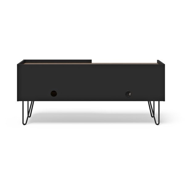 Črna/rjava TV omarica v orehovem dekorju 140x59 cm Nina – TemaHome-image-3