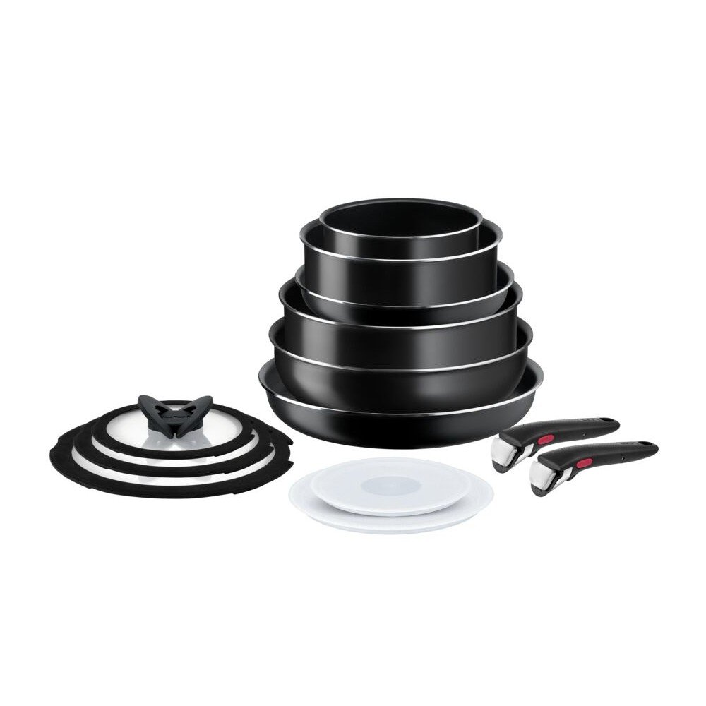 Aluminijast komplet loncev 13 ks INGENIO EASY COOK & CLEAN BLACK L1549023