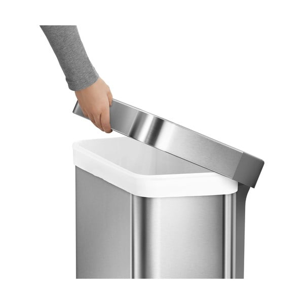 Jekleni koš za odpadke s pedalom 55 l - simplehuman-image-3