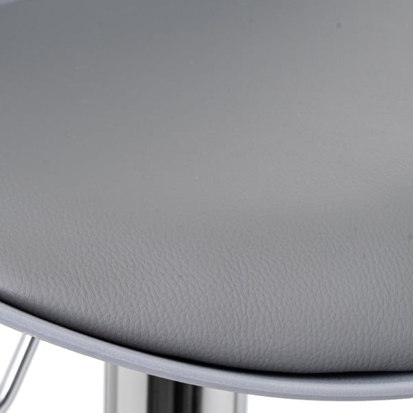 Sivi barski stoli v kompletu z nastavljivo višino 2 ks iz umetnega usnja (višina sedeža 56,5 cm) – Casa Selección-image-4