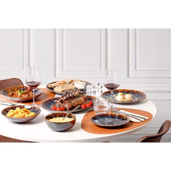 Rjav porcelanast krožnik ø 27 cm Resto – BonBistro-image-2