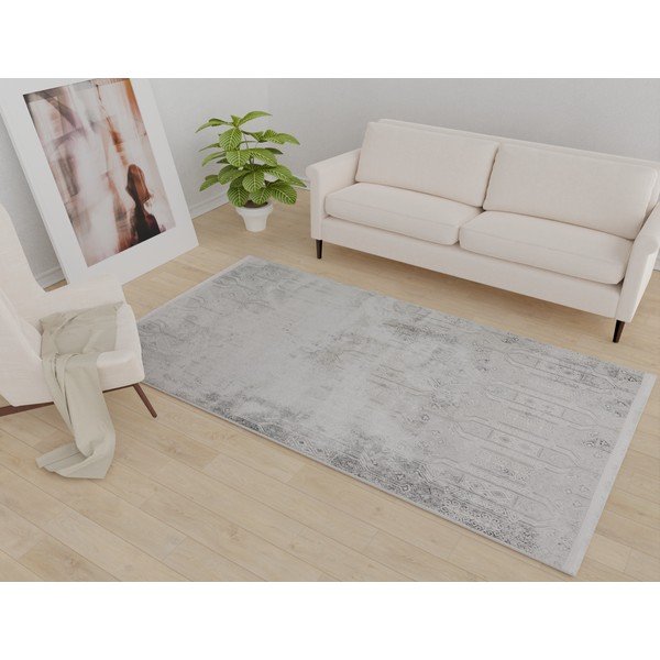 Svetlo siva pralna preproga 160x230 cm Gri – Vitaus-image-1