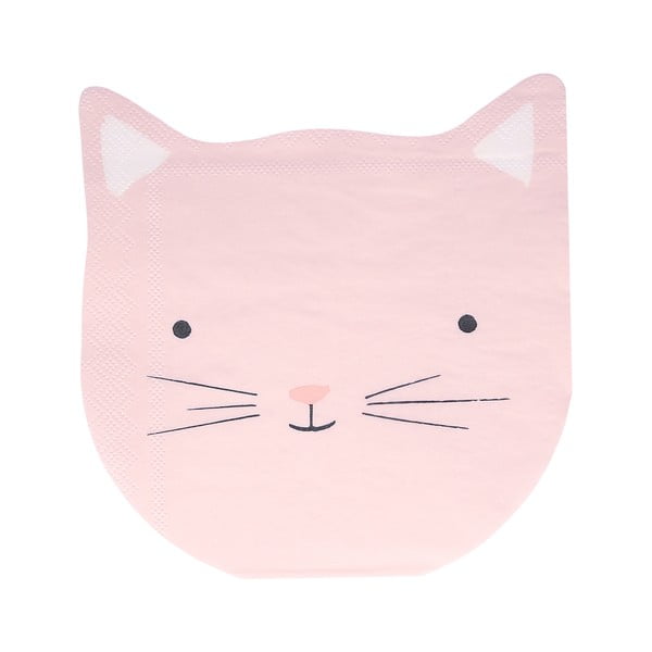 Papirnati prtički v kompletu 16 ks Cat – Meri Meri-image-3