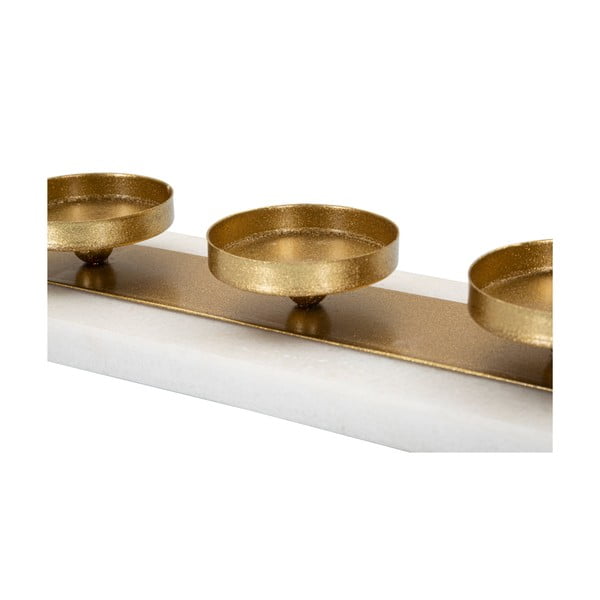 Zlat in bel svečnik Mauro Ferretti-image-4