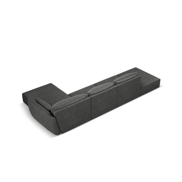 Siv kotni kavč (desni kot) Vanda - Mazzini Sofas-image-3