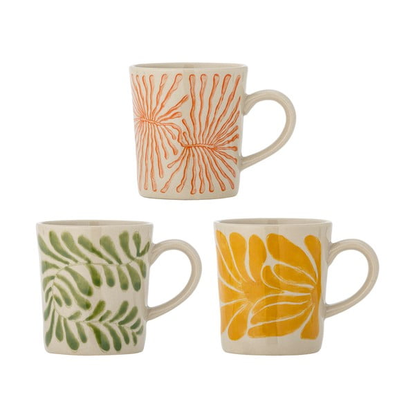 Skodelice v kompletu za kapučino 3 ks iz kamenine 205 ml Fauni – Bloomingville