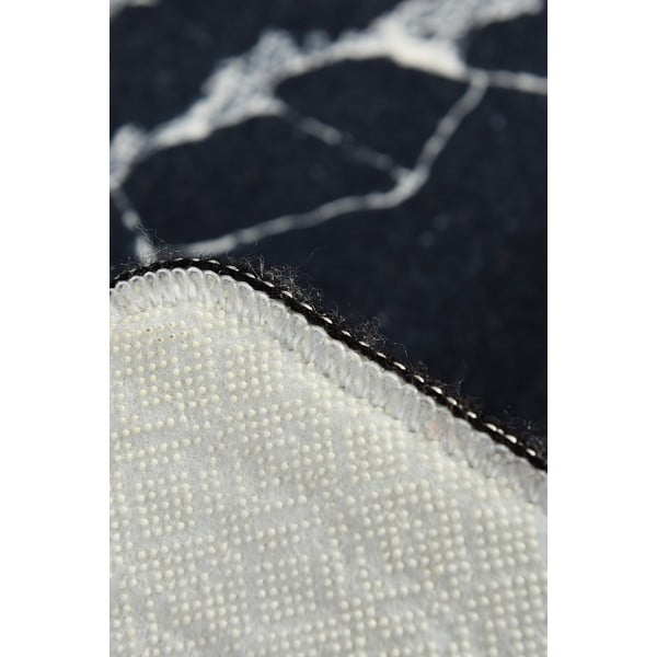 Črno-bela kopalniška preproga z motivom marmorja Foutastic Marble, 60 x 40 cm-image-4