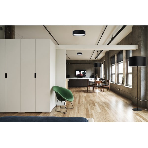 Črna stropna svetilka Sotto Luce MIKA, ⌀ 30 cm-image-1