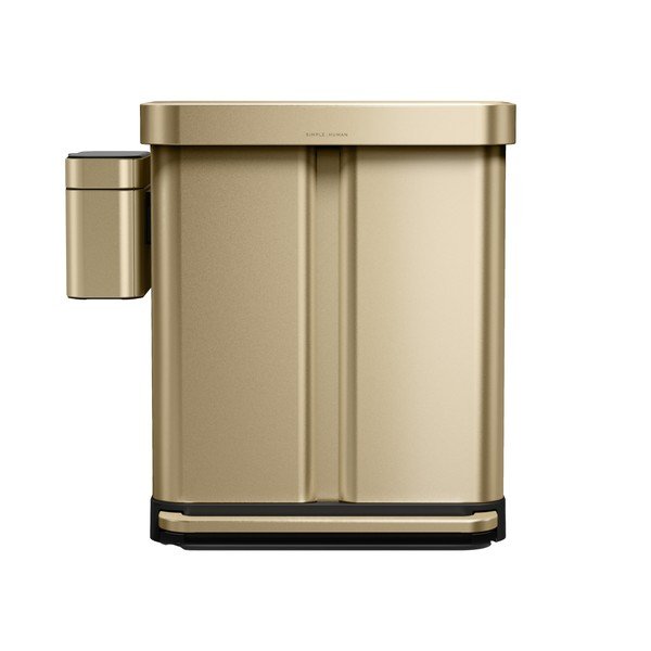 Koš za biološke odpadke v mat zlati barvi 4 l – simplehuman-image-4