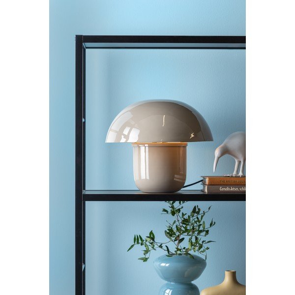 Siva namizna svetilka s kovinskim senčilom (višina 25 cm) Fat Mushroom – Leitmotiv-image-1