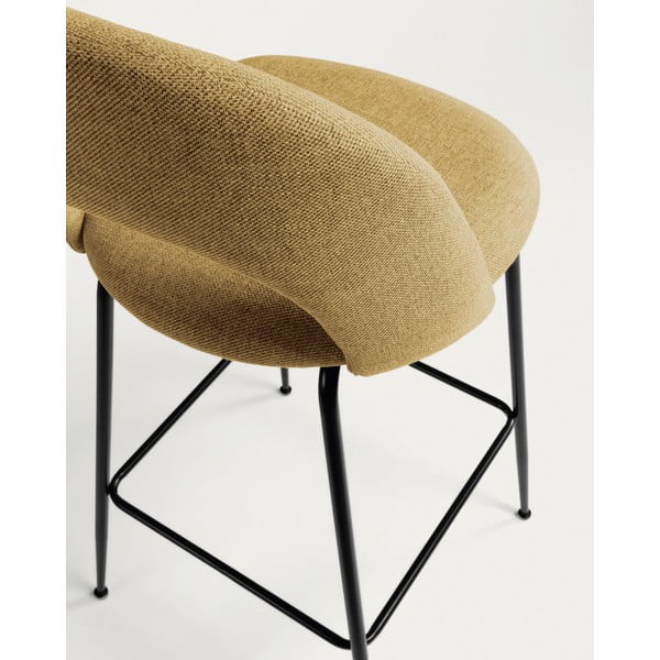 Gorčično rumeni barski stoli v kompletu 4 ks (višina sedeža 63 cm) Mahalia – Kave Home-image-4