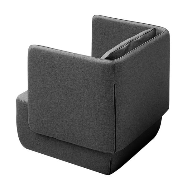 Antracitno siv fotelj Softline Opera Low-image-3