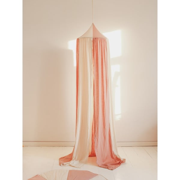 Belo-rožnati bombažni baldahin Powder Pink Circus - Moi Mili-image-1