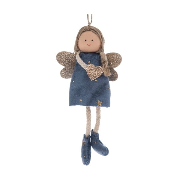 Tekstilni okrasek za jelko 16 cm Angel – Dakls