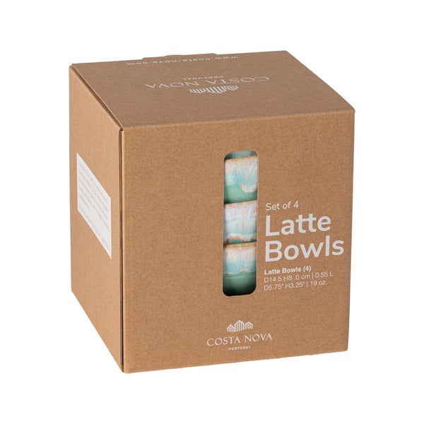 Turkizne lončene sklede v kompletu 4 ks ø 15 cm Latte – Costa Nova-image-2