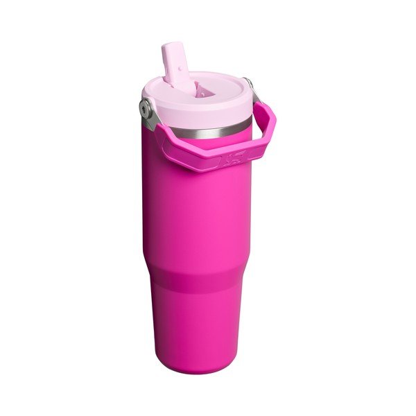 Rožnata termovka iz nerjavečega jekla 890 ml The IceFlow™ Flip Straw 2.0 Cherry Blossom – Stanley-image-2