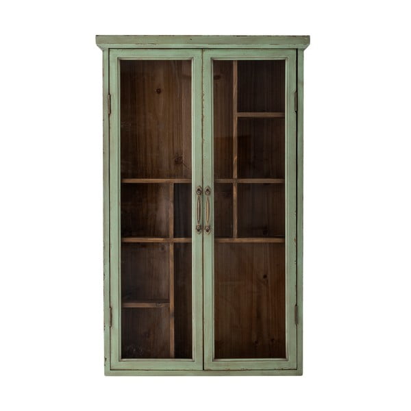 Zelena vitrina iz masivne jelke 13,5x80 cm Hazem – Bloomingville