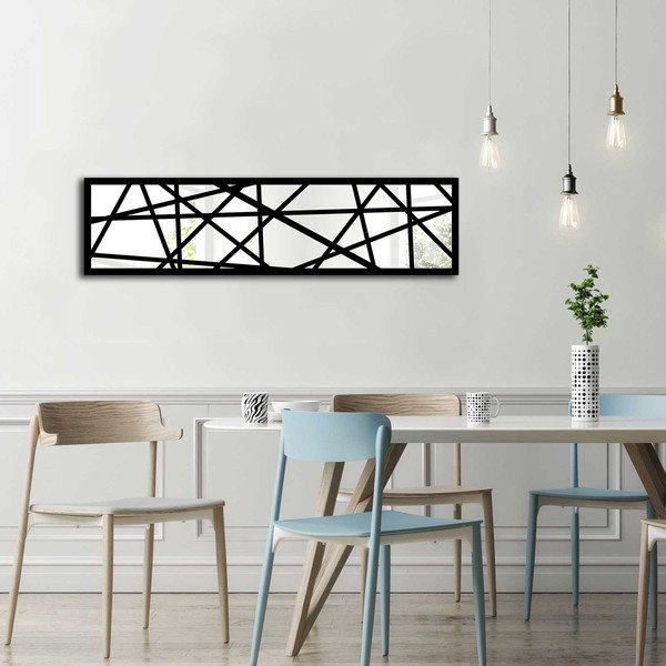 Steklena stenska dekoracija v lesenem okvirju Vera, 108 x 28 cm-image-1