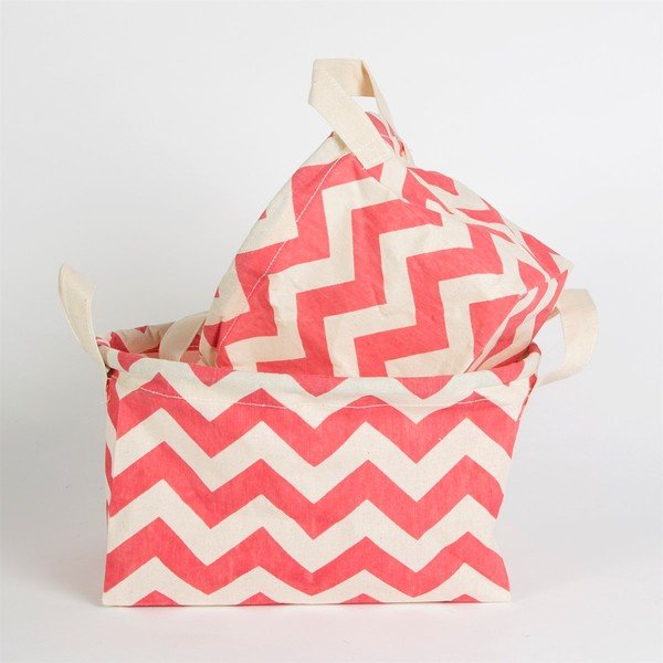 Komplet 2 roza košar Sass & Belle Chevron-image-1